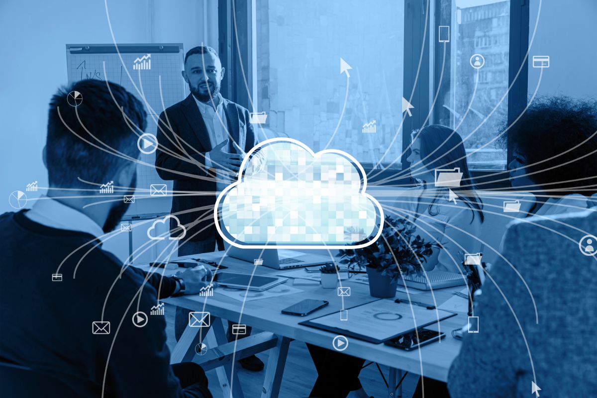 Illustration showcasing Managed Cloud Services Ferndale.